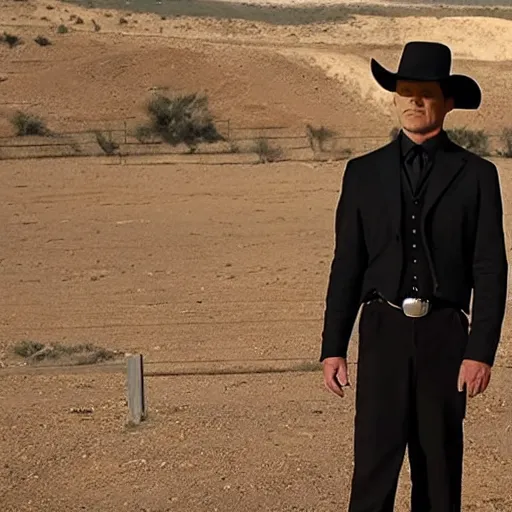 Image similar to westworld delores as the man in black