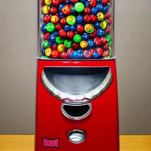 Image similar to gumball machine full of eyeballs instead of gumballs