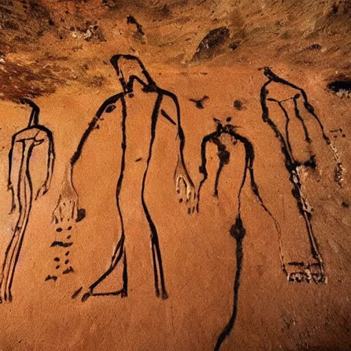 Image similar to “amogus cave drawing found by archaeologists, award winning”