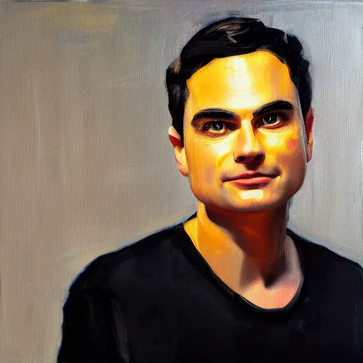 Prompt: Ben Shapiro drinking lean, expressive oil painting, trending on artstation, 4k