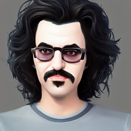 Image similar to portrait of paul stanley disguised, mattepainting concept blizzard pixar maya engine on stylized background splash comics global illumination lighting artstation lois van baarle, ilya kuvshinov, rossdraws