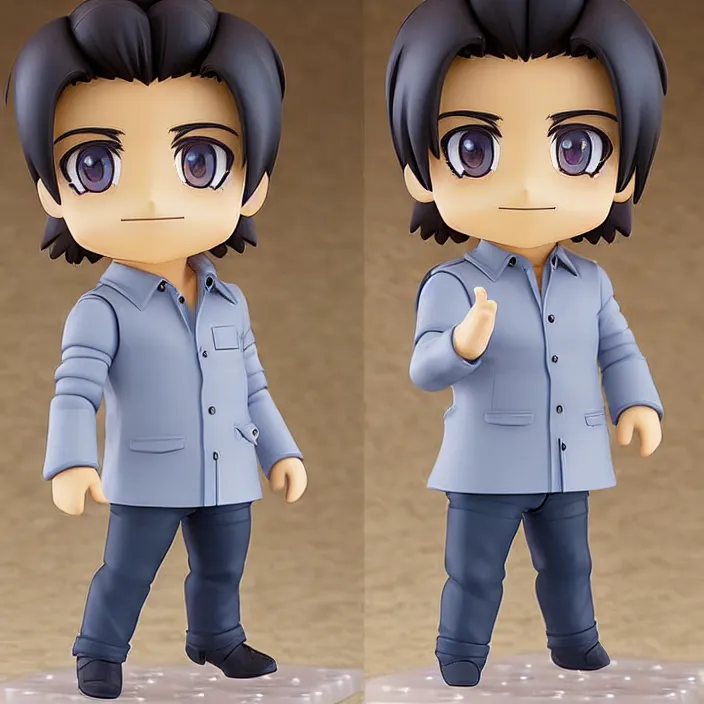 Image similar to joey tribbiani, an anime nendoroid of joey tribbiani, figurine, detailed product photo