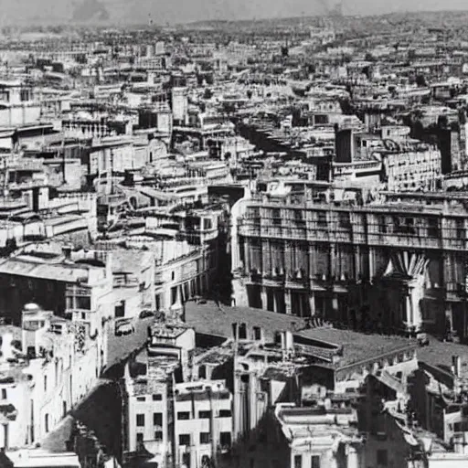 Image similar to A photo of a Madrid from the Spanish Civil War