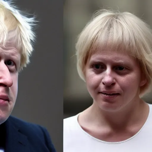 Image similar to Boris Johnson as a woman