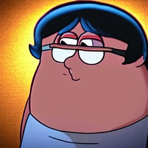Prompt: Peter Griffin haunts you for the rest of your life in a spooky mansion, Realistic, Horror, Peter Griffin is a serial killer and is after you, Realistic, HDR, HD, Real Life, Captured on Camcorder