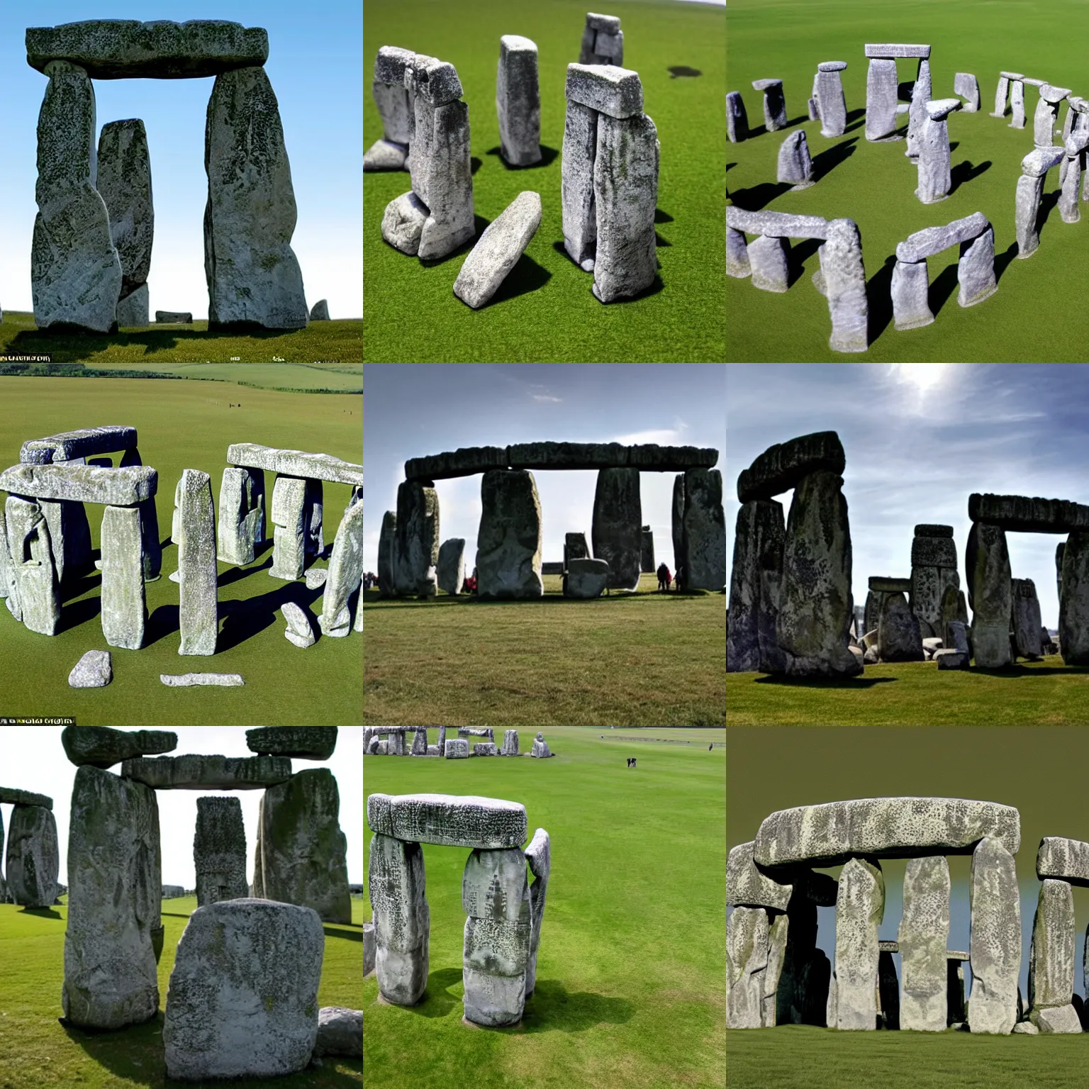 Prompt: stonehenge was a decipticon all along! shocking photo evidence of stonehenge standing up and walking away