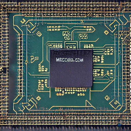 Prompt: microscopic mems integrated circuit sigil mechanism under the microscope