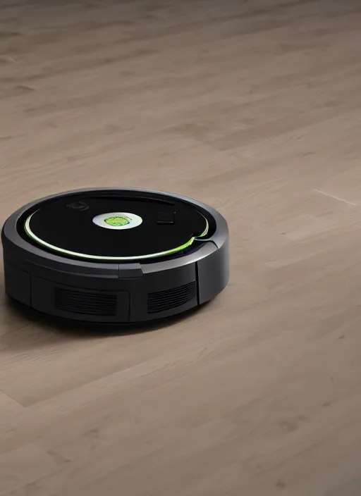 Prompt: A Roomba with a four robot spider legs, 3D Product, professional render, studio quality, octane render