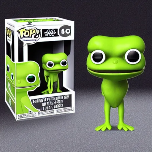 Image similar to very very cute Pepe the Frog as a Funko Pop by Matt Furie, Feels Good Man