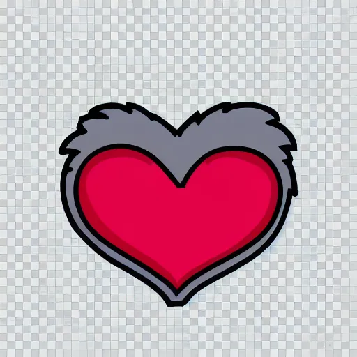 Image similar to cute hedgehog heart love cute adorable emote twitch waving lineart