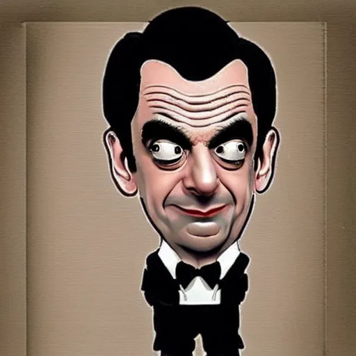 Prompt: mr bean as a batman