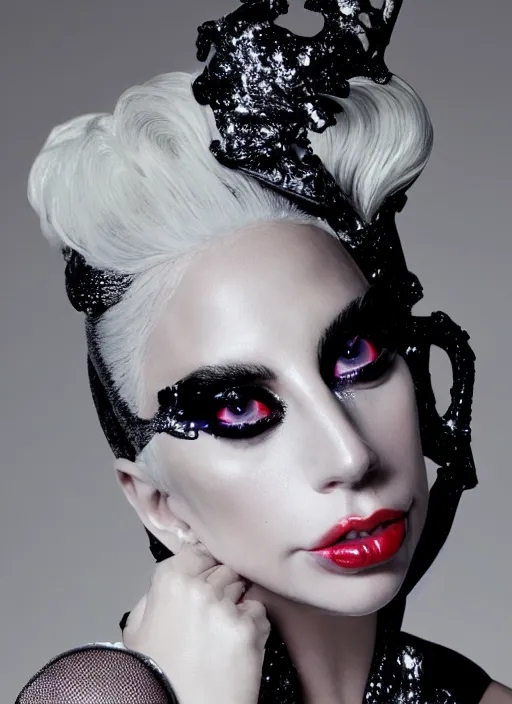 Image similar to lady gaga by nick knight, born this way, born this way album, red weapon 8 k s 3 5, cooke anamorphic / i lenses, highly detailed, cinematic lighting