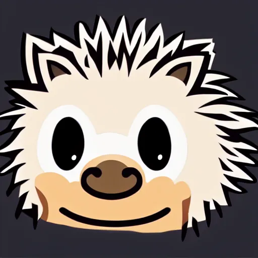 Prompt: amongus game twitch emote sus hedgehog
