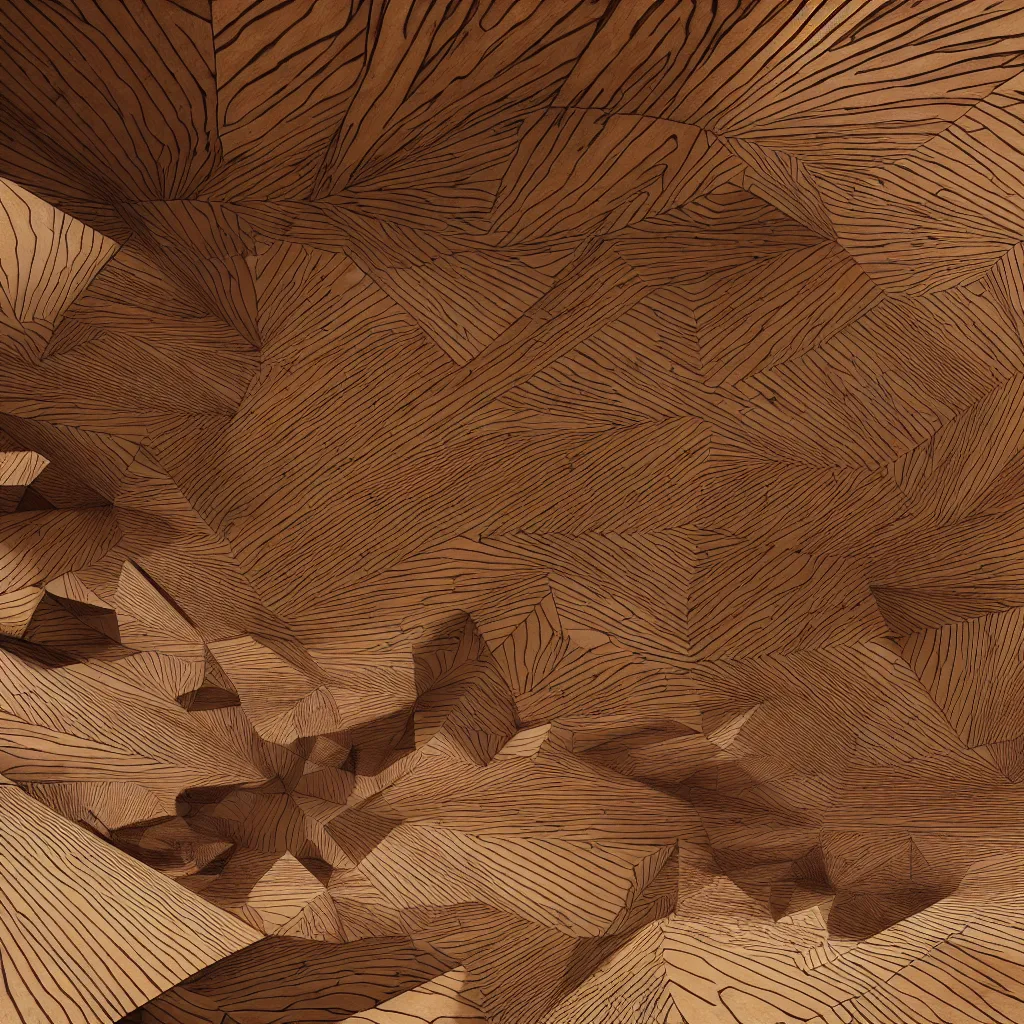 Prompt: architecture of wild west, abstract wooden patterns, Charles E. Burchfield, octane render