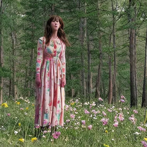 Image similar to film still of mary elizabeth winstead in midsommar 2 ( 2 0 2 4 )