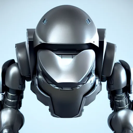 Image similar to sci-fi, helmet design, halo, duke-nuken, science-fiction, robot head, octane-render, cgi, blender, cinema-4d, maya, cgi, redshift