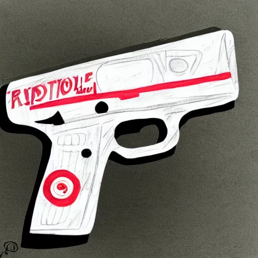 Image similar to chipotle themed gun drawing