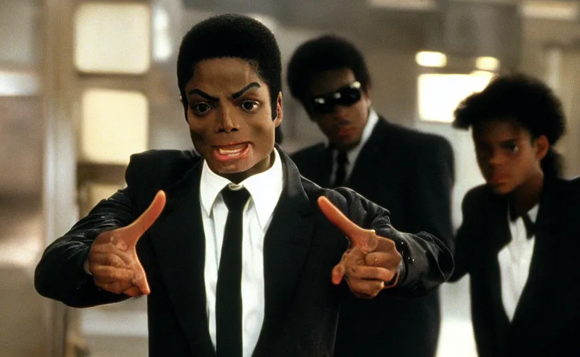 Image similar to michael jackson 1 9 9 4 in men in black movie