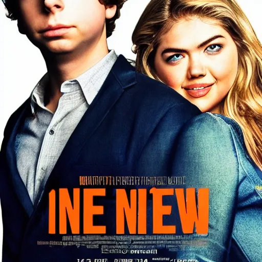 Image similar to Poster for new movie starring Kate Upton and Michael Cera