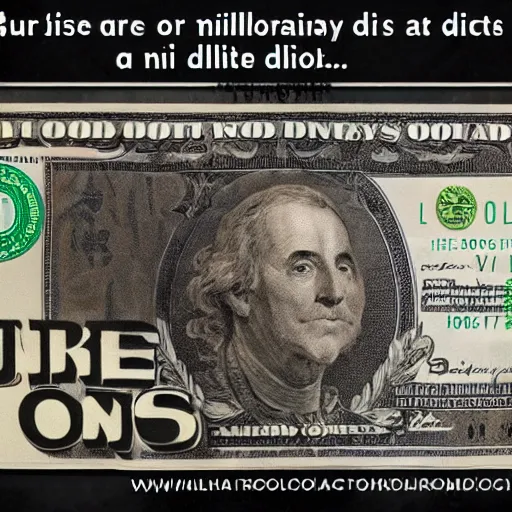 Image similar to a millionaire money is dirt