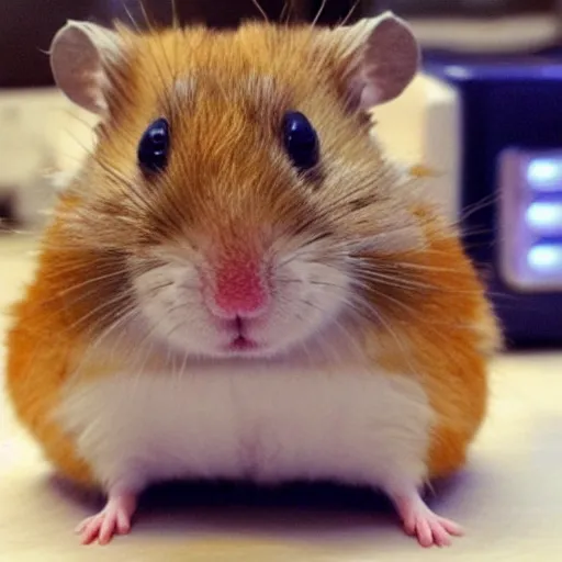Prompt: toaster hamster hybrid