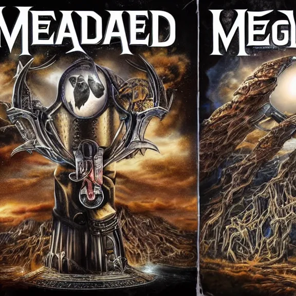 Prompt: megadeth album cover featuring photo of taylor swift, power metal album cover, trending on artstation, intricately detailed, highly detailed, classic, award winning