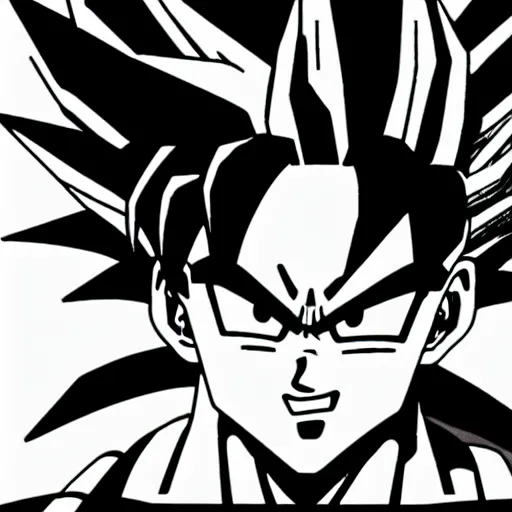 Image similar to detailed side photo of Goku from dragon ball Z, 4k cell shade, accurate proportions