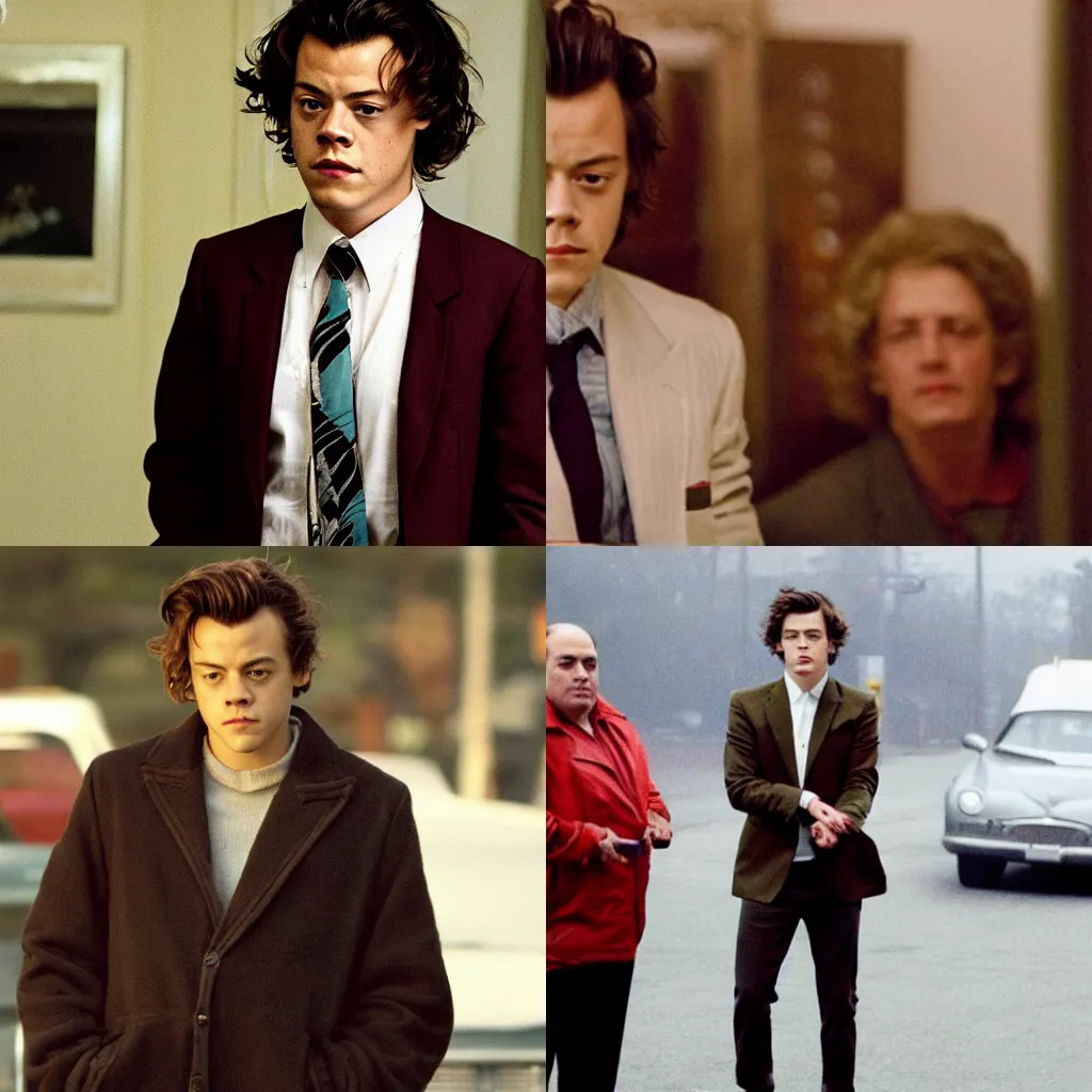 Prompt: Harry Styles in the Sopranos (2002)