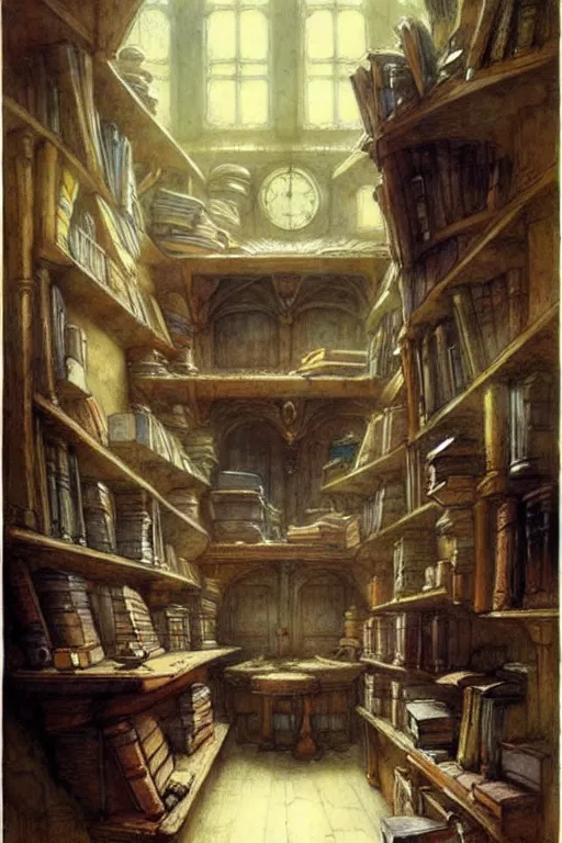 fantasy wizards library interior scene. | Stable Diffusion | OpenArt