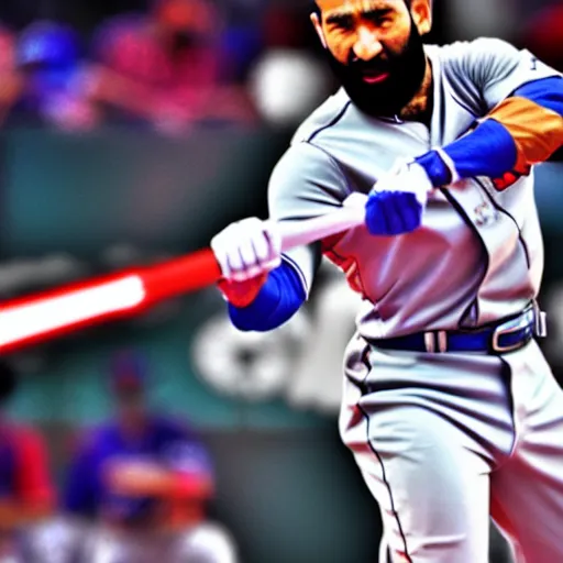 Image similar to jose bautista as a jedi, photo, cinematic, 8 k