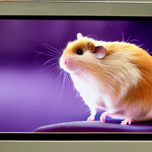 Image similar to photo of the cinema screen, a movie about hamsters, unedited, dim light, sharp focus, 8 k