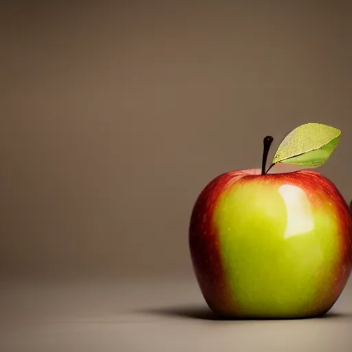 Image similar to HD picture of an apple, bokeh, studio lighting