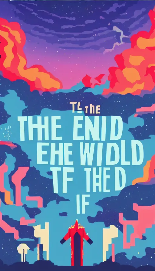 Image similar to the end of the world, by kurzgesagt,