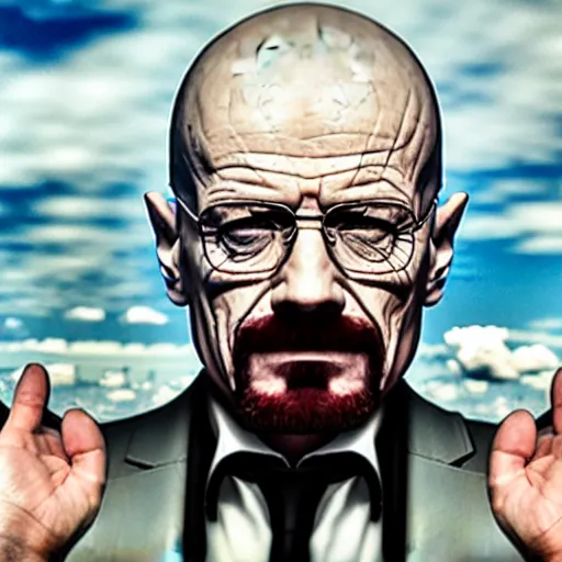 Image similar to walter white as joker, 8k, hyper Realistic, natural lighting