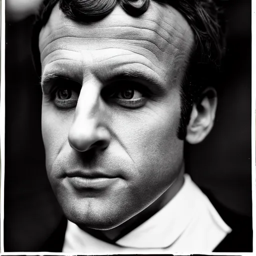 Image similar to closeup portrait of emmanuel macron dressed as napoleon in a paris street, natural light, sharp, detailed face, magazine, press, photo, steve mccurry, david lazar, canon, nikon, focus