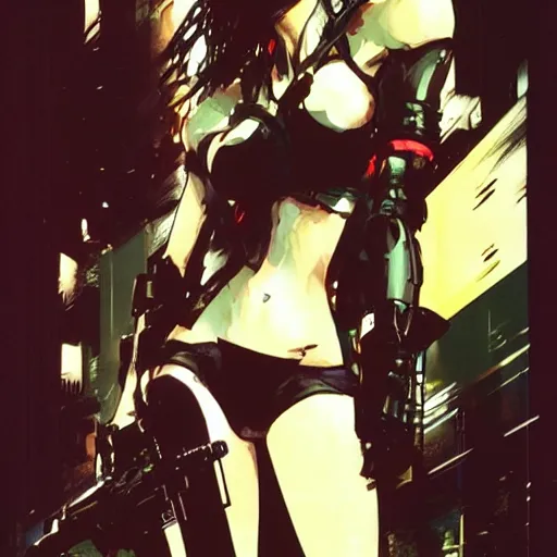 Image similar to 💣 🚦 🍈 girl, yoji shinkawa