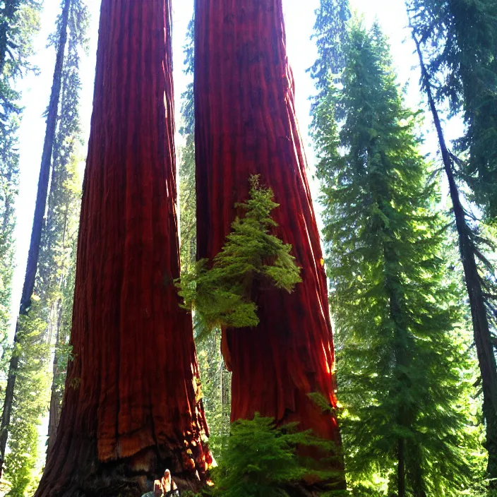 Prompt: giant jellyfish among the giant sequoia trees at 2875 adanac.st vanvcouver,british columbia,canada