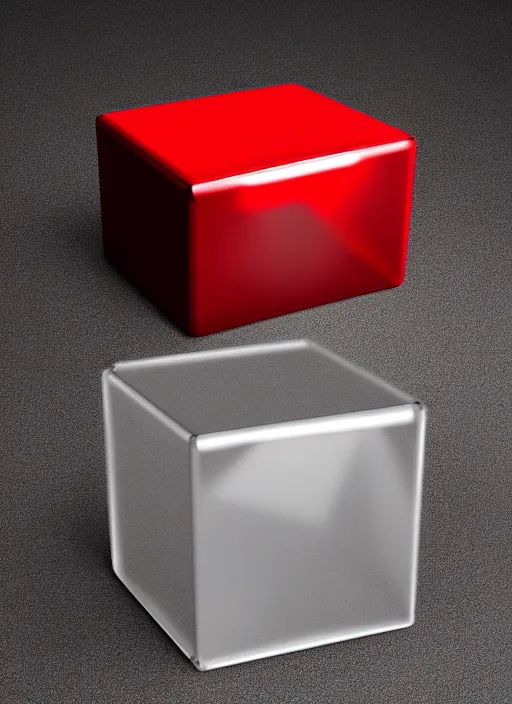 Prompt: clear photorealistic product picture of a realistic cube shaped car