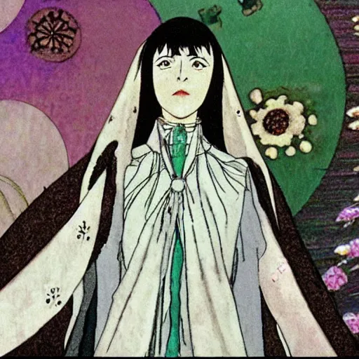 Prompt: still frame from Belladonna Of Sadness (1973)