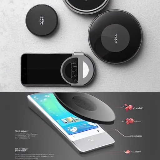 Image similar to a circle designed cell phone that is very interesting design from unknown company