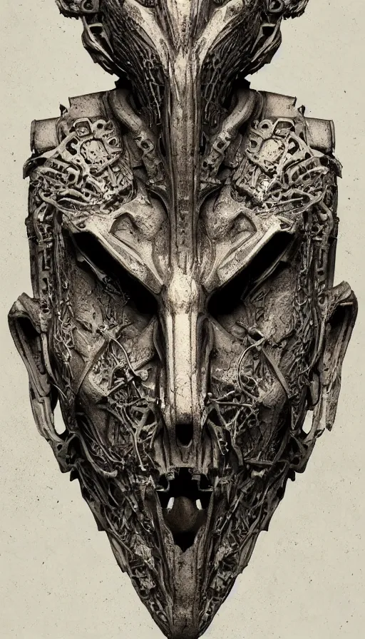 Image similar to ancient biomechanical hybrid slavic thunder god armored head fantasy human angel face mask tattoo pattern concept, glagolitic glyph, intricate artwork by, Johnatan Wayshak, Zdizslaw Beksinski, Artgerm, H.R. Giger, very coherent artwork, cinematic, hyper realism, high detail, octane render, unreal engine, 8k, High contrast, higly detailed black ink outline, crosshatch sketch gradient