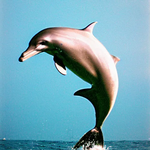 Image similar to a horse dolphin hybrid, nature photography, 35 mm film