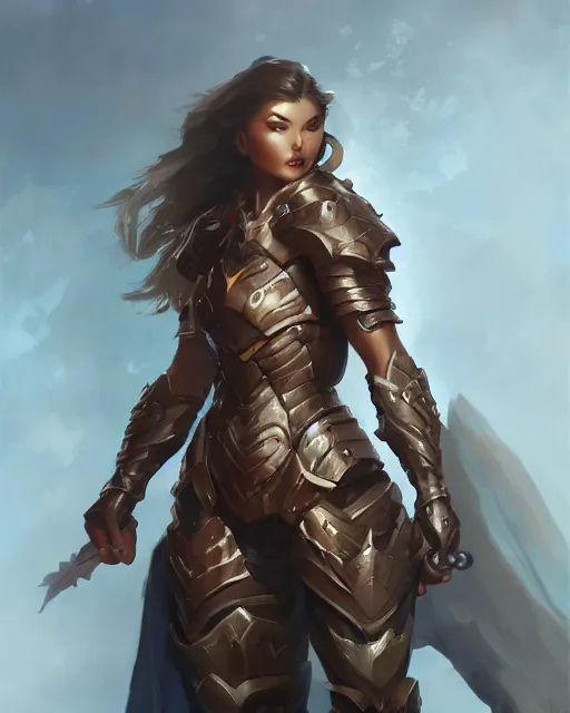 Image similar to a beautiful female paladin by Stanley Artgerm Lau, WLOP, Rossdraws, frank frazetta, Andrei Riabovitchev, Marc Simonetti, tranding on artstation