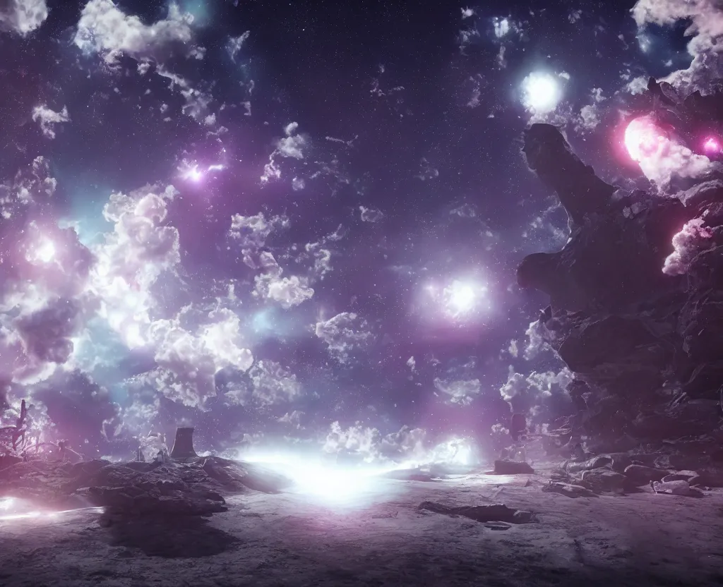 Image similar to cosmic funeral, dream sky, ultra realistic, octane render, unreal engine 5