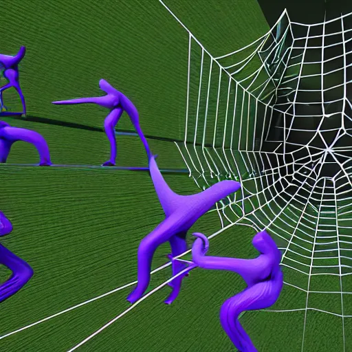 Image similar to metaversal creatures emerging from web 3 into the real world