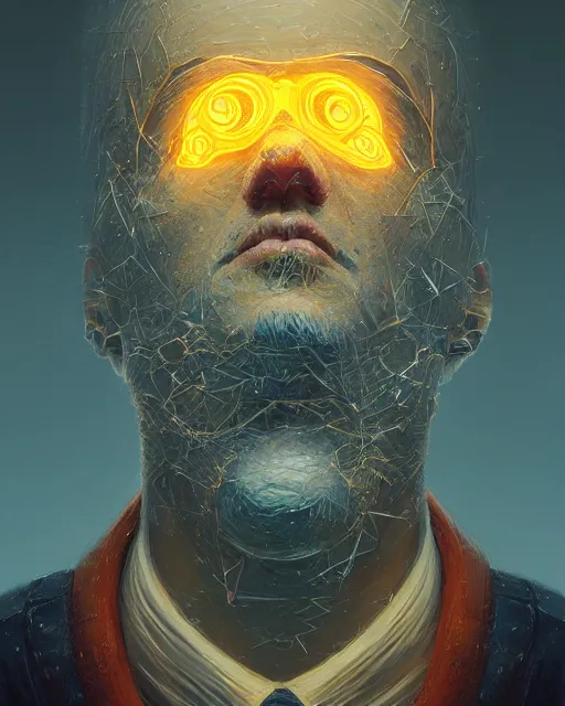 Image similar to portrait of cheeseman, intricate abstract. intricate artwork, by tooth wu, wlop, beeple, dan mumford. concept art, octane render, trending on artstation, greg rutkowski very coherent symmetrical artwork. cinematic, key art, hyper realism, high detail, octane render, 8 k, iridescent accents