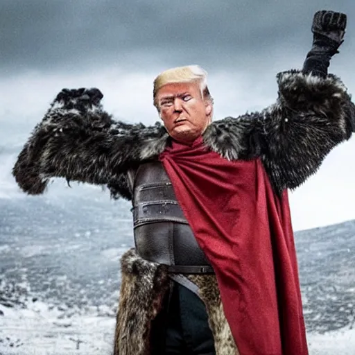 Image similar to donald trump in game of thrones