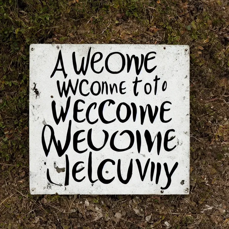 Image similar to A 'Welcome to Heaven' sign