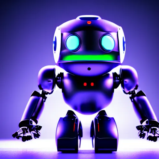 Image similar to a cute little robot. super realistic 8 k render of a dark hooded powerful elegant, cinematic composition