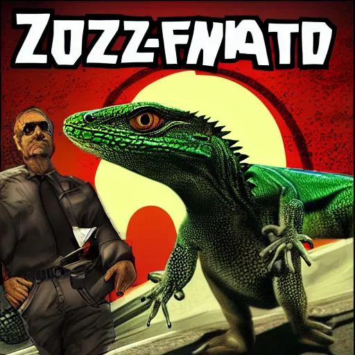 Image similar to lizard gta cover art